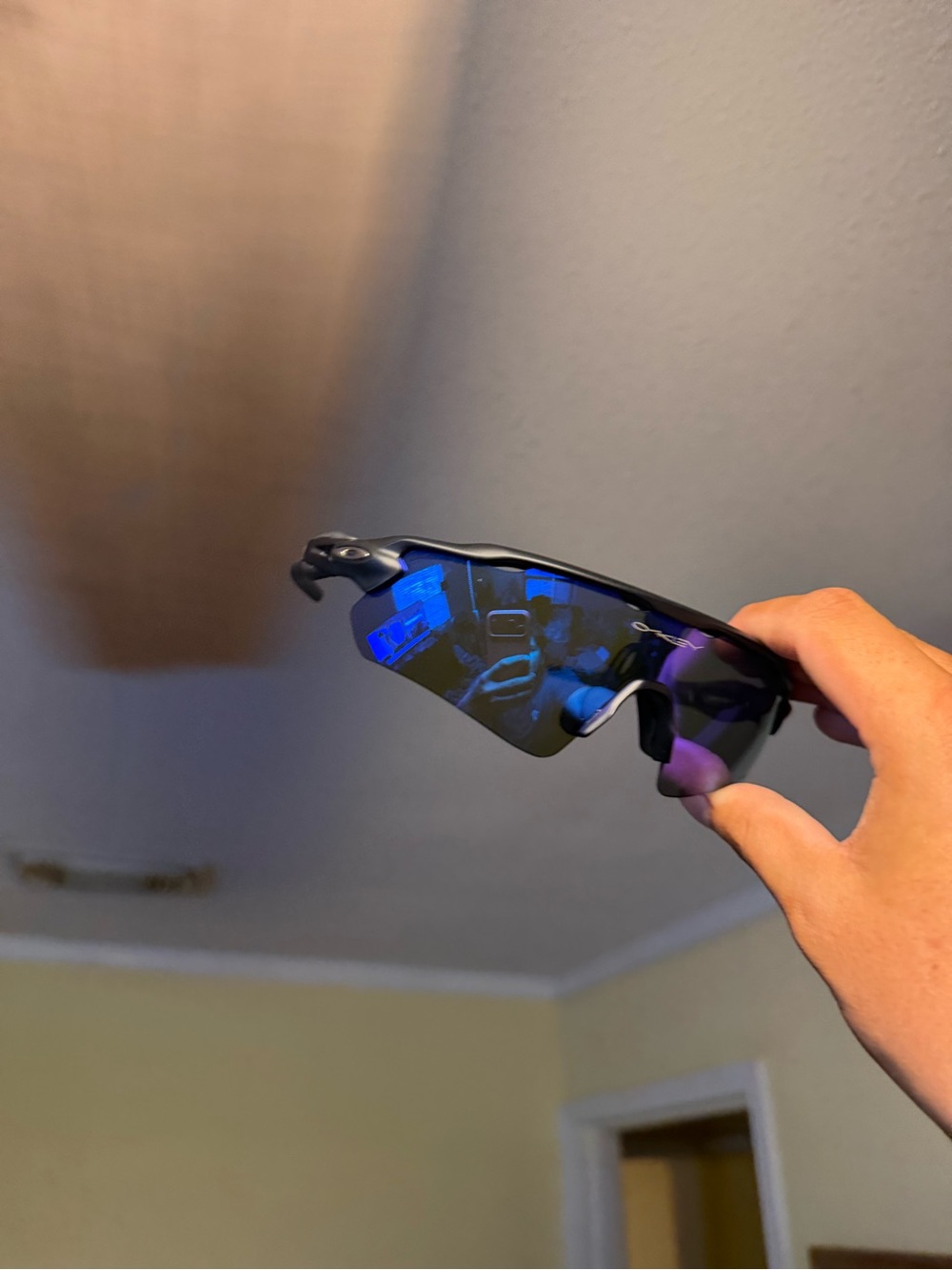 Oakley Radar EV Path Sunglasses - Black Frame with Blue Lens Oakley